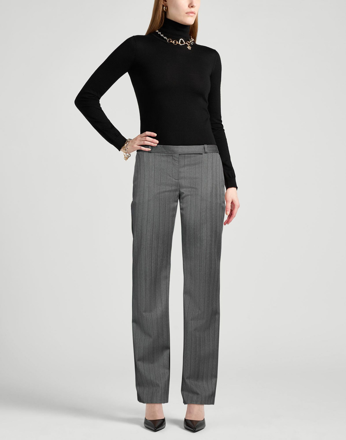 Mcqueen Womens Pants in Grey