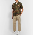 Off-White - Camp-Collar Camouflage-Print Cotton Shirt - Green