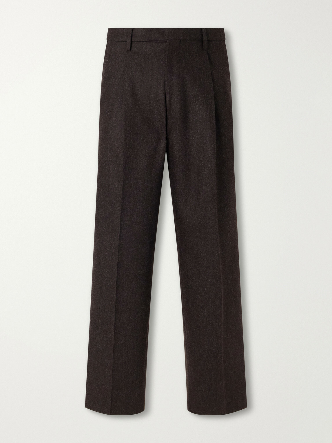 Boglioli - Straight-Leg Pleated Virgin Wool Suit Trousers - Brown