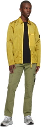 Stone Island Yellow Spread Collar Jacket