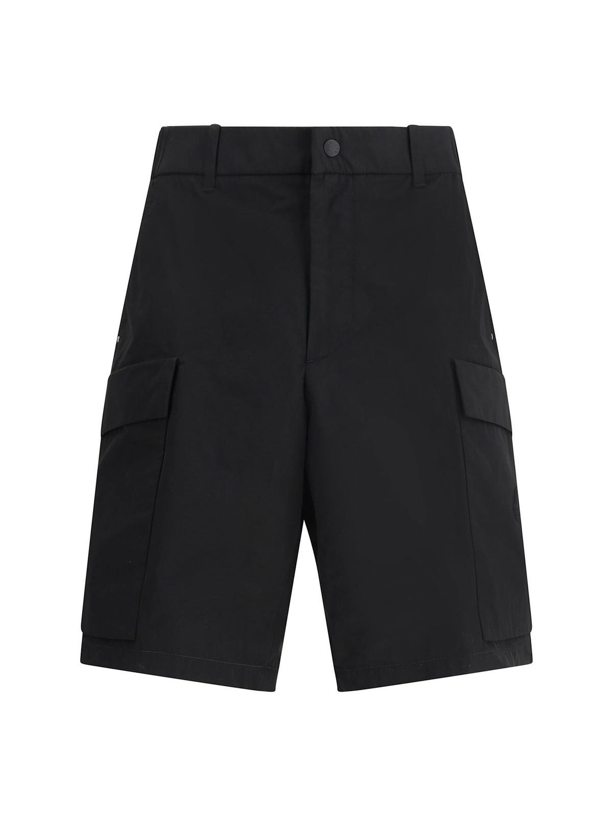 Moncler Men's Bi-Stretch Nylon Opaque Shorts in Black Moncler