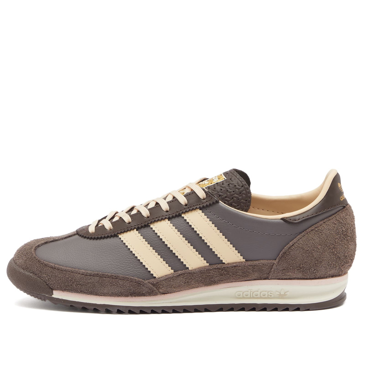 Adidas Women's SL 72 OG W Sneaker in Charcoal/Crystal Sand