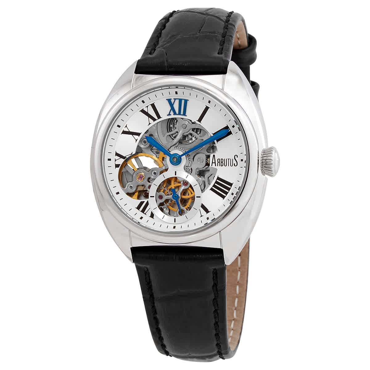 Arbutus 5th Ave Automatic White Skeleton Dial Ladies Watch AR1702SWB