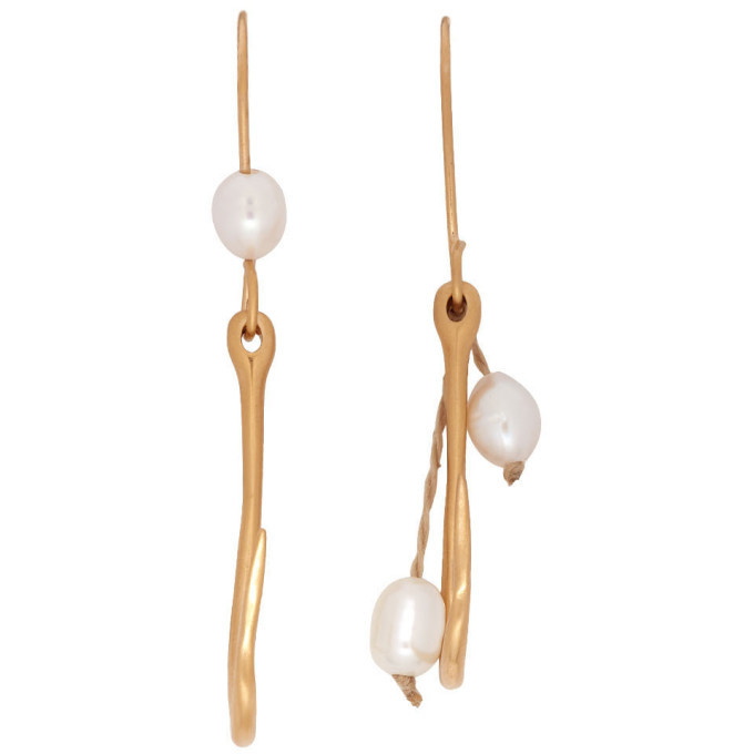 Photo: JW Anderson Gold Hook Pearl Earrings