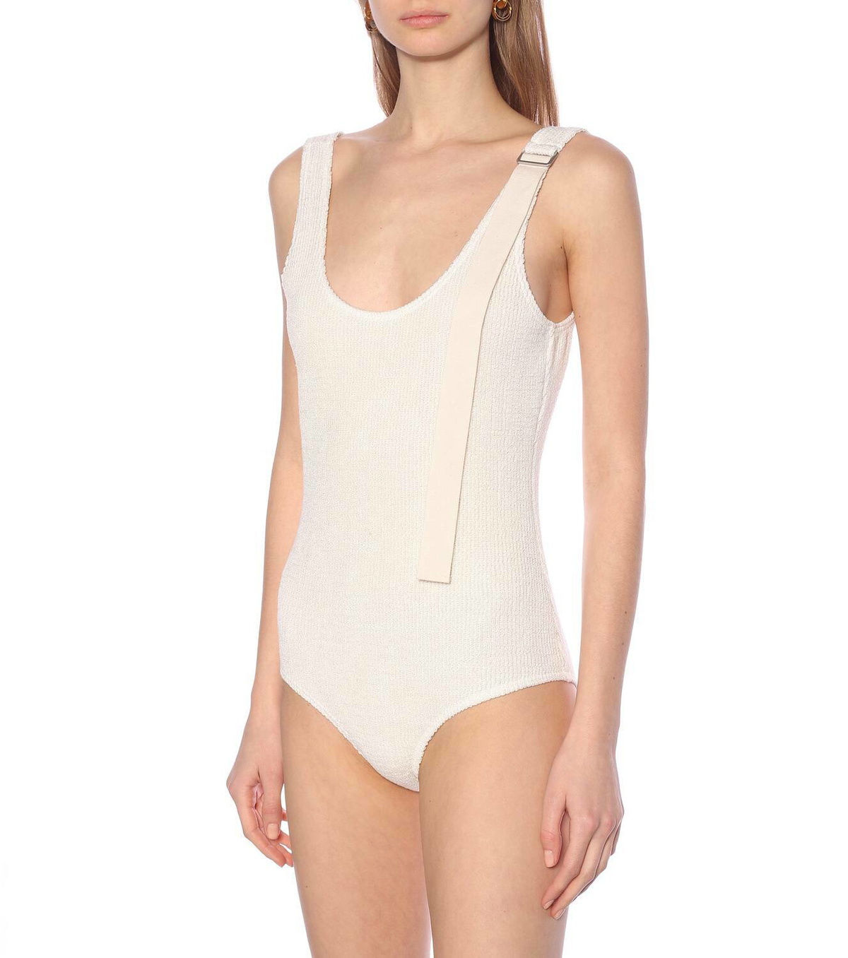 Jil Sander Linen-blend bodysuit