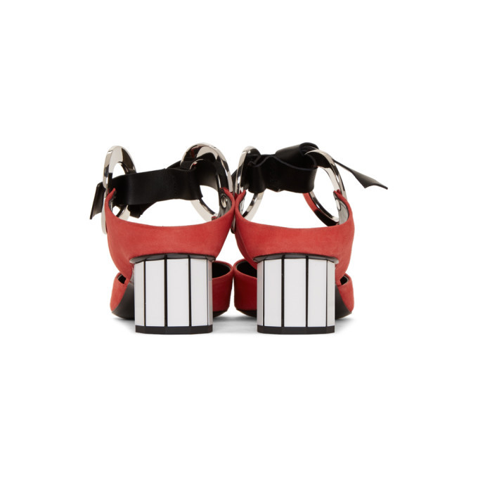 Proenza Schouler Red Grommet Mules Proenza Schouler