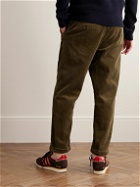 Alex Mill - Tapered Pleated Cotton-Corduroy Trousers - Green