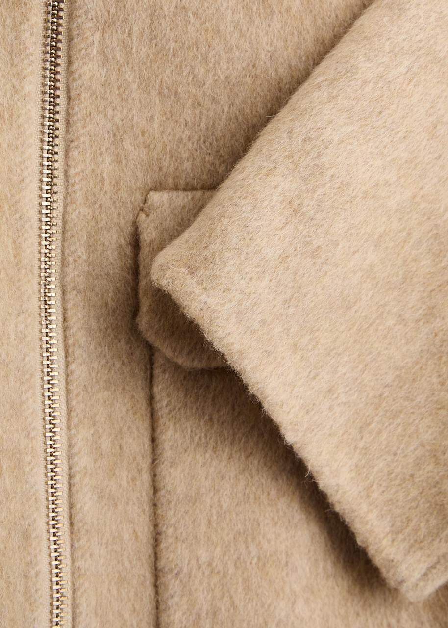 Clea Alto Wool-blend Jacket Beige
