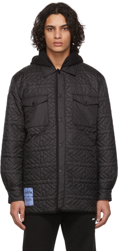 Photo: MCQ Black Quilted Overshirt Jacket