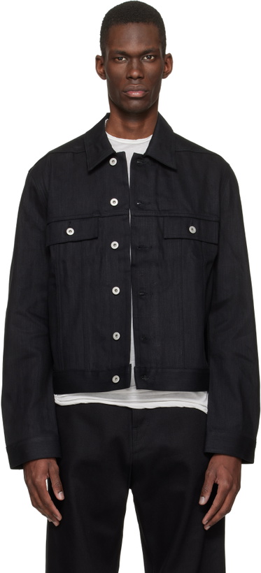 Photo: Rick Owens DRKSHDW Black Temple Denim Trucker Jacket
