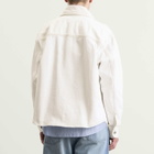 AMI Paris Men's Ami De Coeur Light Denim Overshirt in Blanc Creme