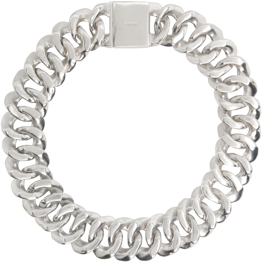 Jil Sander Silver AM5 Necklace