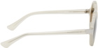 Dries Van Noten White Linda Farrow Edition 83 C1 Sunglasses