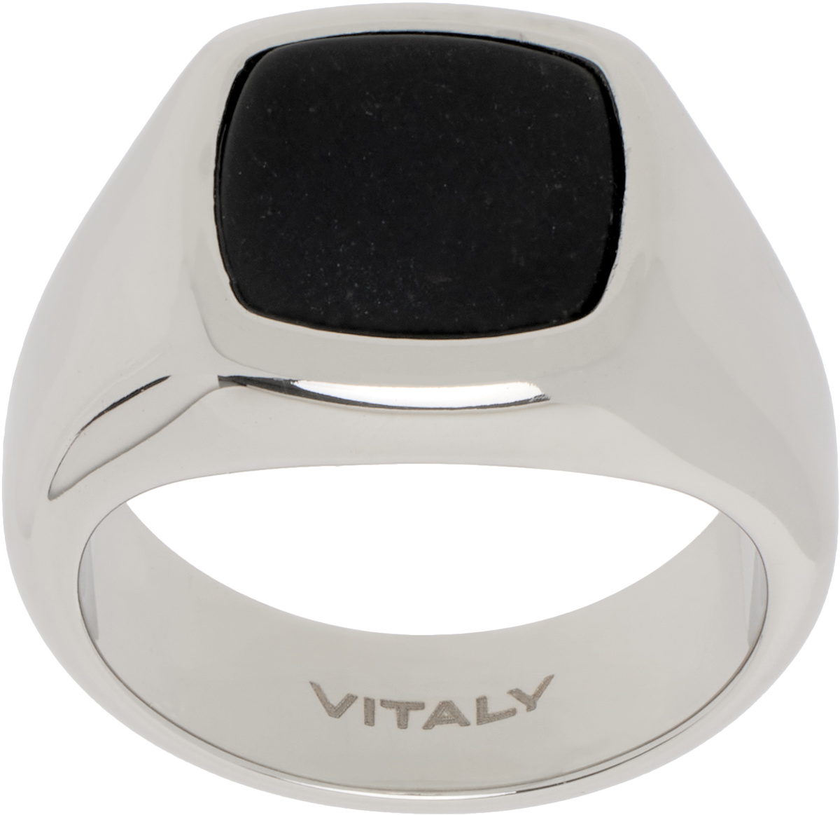Vitaly Silver & Black Vaurus Ring