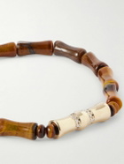 Luis Morais - 14-Karat Gold Diamond Tiger'e Eye Bracelet
