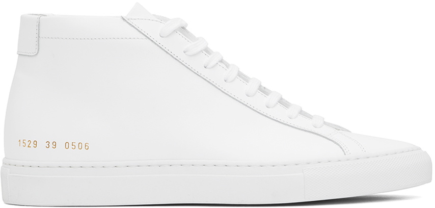 Common Projects White Achilles Mid Sneakers