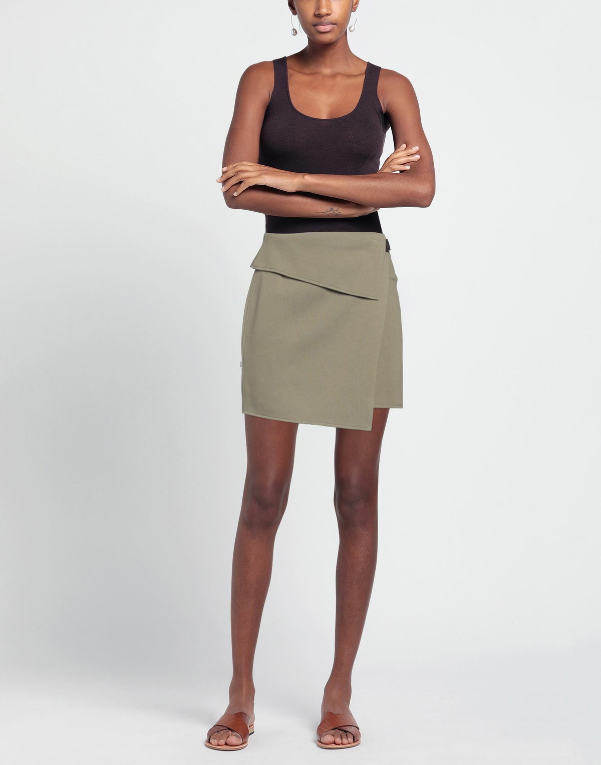 Jijil Womens Mini skirt Khaki