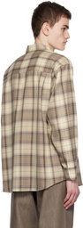 AURALEE Brown Check Shirt