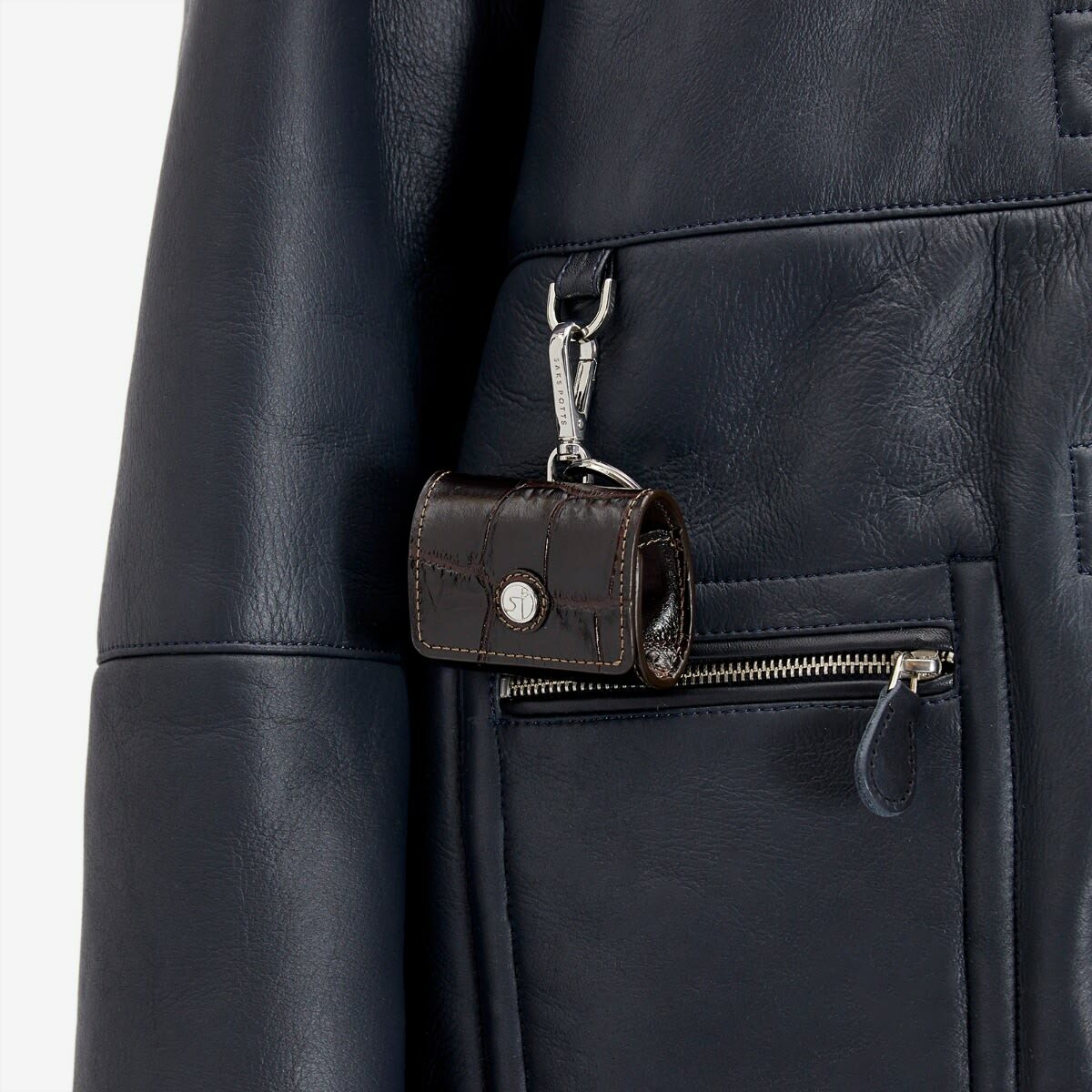 Saks Potts Women's Ada Jacket in Navy/Beige