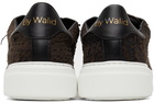 By Walid Embroidered Silk Sneakers