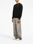 AMI Paris Black Ami De Coeur Cotton Sweatshirt