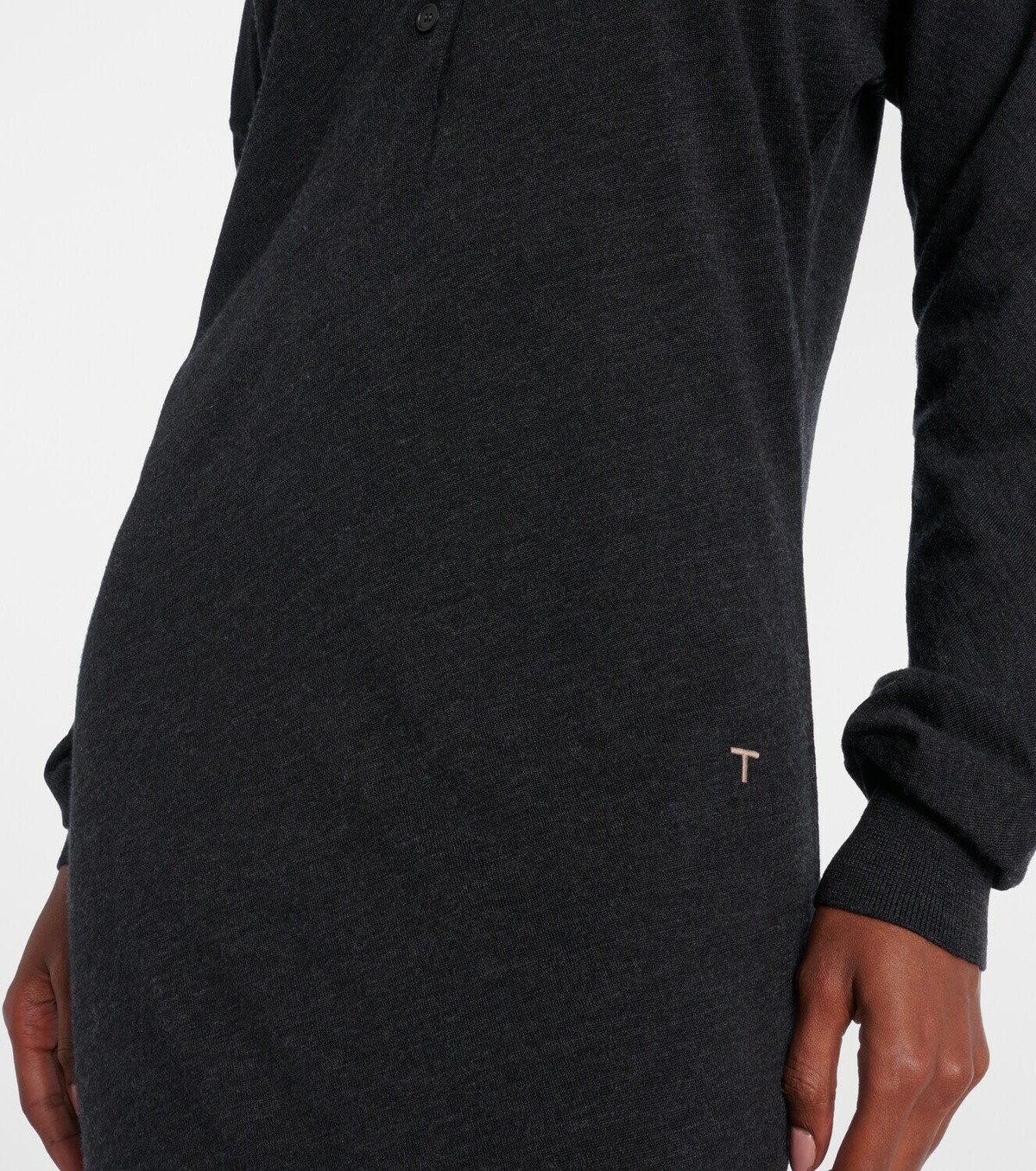 Tod's Wool and silk polo dress