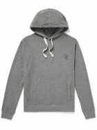 Oliver Spencer - House Logo-Embroidered Cotton-Blend Terry Hoodie - Gray