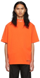 Heron Preston Orange 'CTNMB' Turtleneck T-Shirt