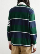 Thom Browne - Striped Wool Rugby Shirt - Blue