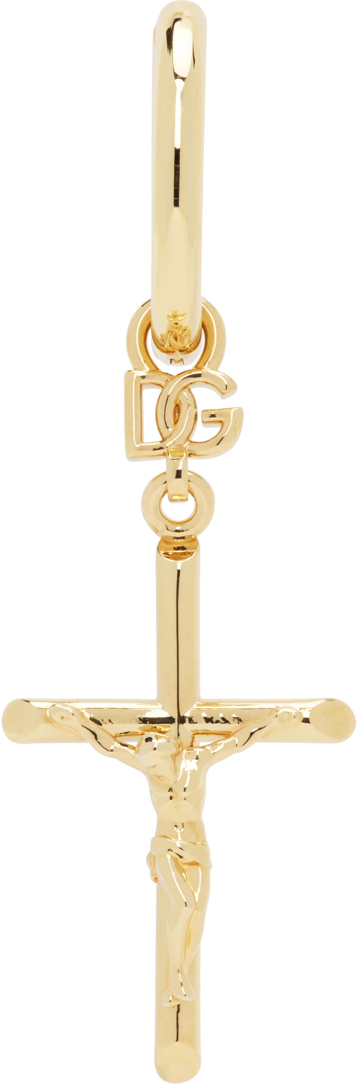 Dolce&Gabbana Gold DNA Cross Single Earring