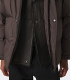 Yves Salomon Shearling-trimmed down jacket