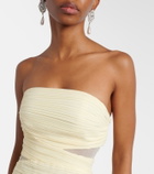 Self-Portrait Scarf-detail georgette maxi dress