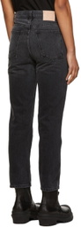 B Sides Black Louis High Slim Jeans