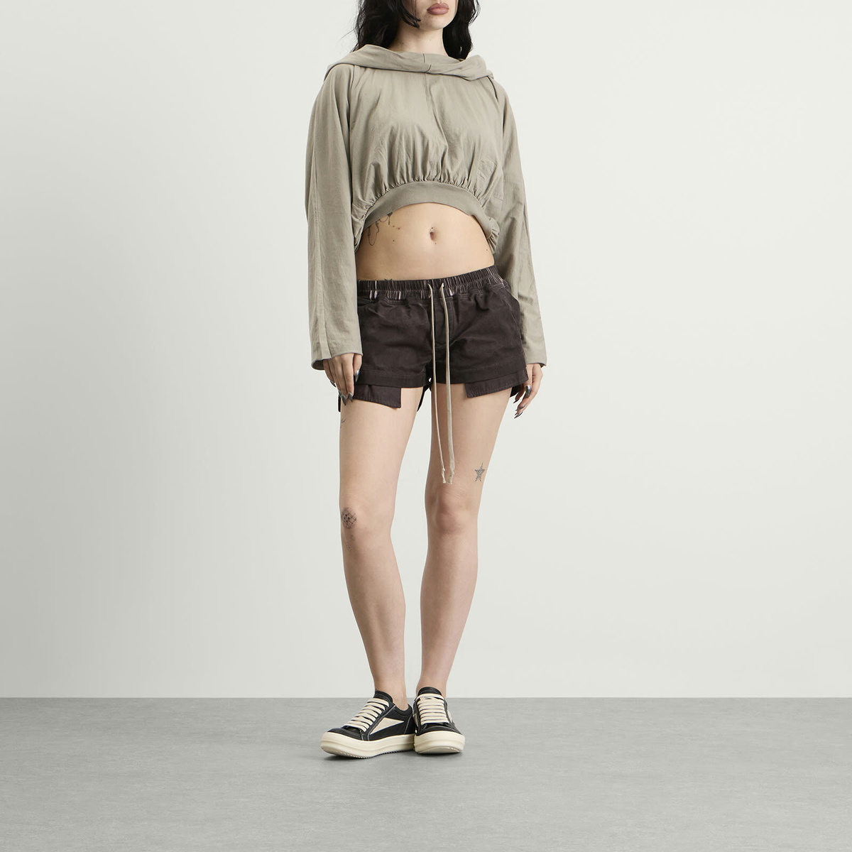 Rick Owens DRKSHDW Women's Fog Boxers in Grape