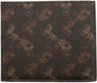 Coach 1941 Brown Horse & Carriage Double Billfold Wallet