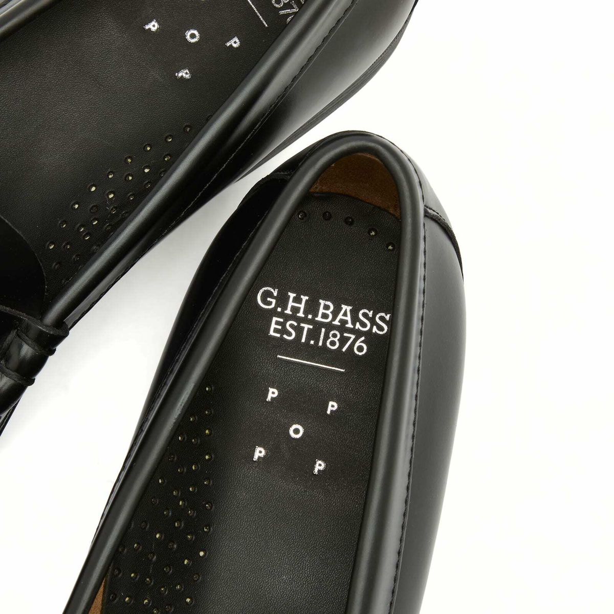 Bass Weejuns Men's x POP Traders Lincoln Easy Weejun Loafer in Black Leather