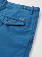 Incotex - Tapered Cotton-Blend Trousers - Blue