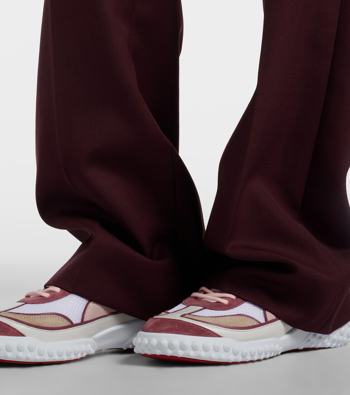 Christian Louboutin Mara suede and mesh sneakers