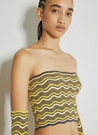 Isa Boulder Wave Knit Bandeau Top With Glove Set