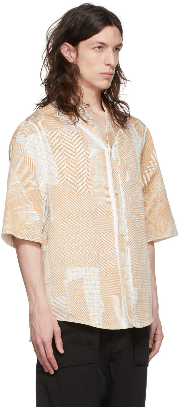 Ermenegildo Zegna Couture Beige Cotton Shirt