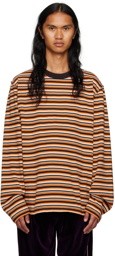 Camiel Fortgens Orange Striped Long Sleeve T-Shirt