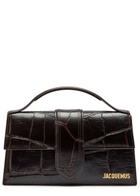 Jacquemus Le Grande Bambino Crocodile-effect Leather top Handle bag - Brown - One Size
