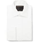 Favourbrook - White Slim-Fit Bib-Front Double-Cuff Cotton-Piqué Tuxedo Shirt - White