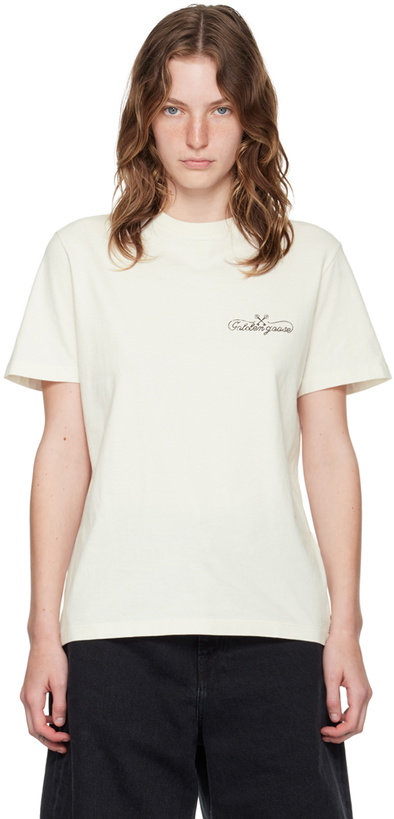 Photo: Golden Goose Off-White Printed Logo T-Shirt