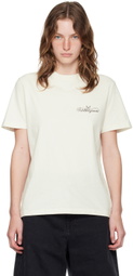 Golden Goose Off-White Printed Logo T-Shirt