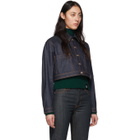 S.R. STUDIO. LA. CA. Indigo Denim Cropped Jacket