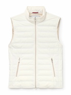 Brunello Cucinelli - Quilted Padded Shell Down Gilet - White
