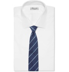 Brioni - 8cm Striped Silk-Jacquard Tie - Blue