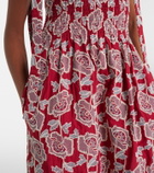 Erdem Floral cotton-blend lace midi dress