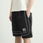 Rhude Men's Baggy Mesh Basketball Shorts in Black/White